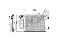 Радиатор кондиционера 1.9TDI 8V, 1.4TSI 16V, 2.0FSI 16V, 2.0TDI 16V DCN32030 VW Caddy III 04-15, Touran 10-15,