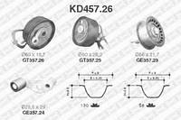 Комплект ремня ГРМ SNR KD45726AUDI A2 (8Z0), AUDI A2 (8Z0), SEAT ALTEA (5P1), SEAT ALTEA XL (5P5, 5P8), SEAT