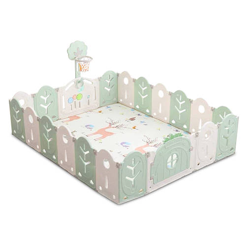 Купити Манеж BabyPlayPen "Магічний ліс" вбудоване баскетбольне кільце ...