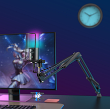 Мікрофон конденсаторний для стриму з пантографом попфільтром Fifine T669 Pro2, фото 3