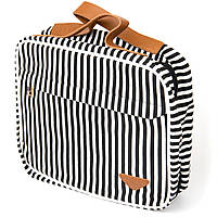 Сумка органайзер для путешествий текстильная Vintage 20652 Белая легкая сумочка дорожная