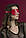 Маска на очі Feral Feelings — Blindfold Mask, натуральна шкіра, червона, фото 2