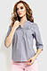 Блуза однотонна, колір світло-сірий, 230R96, фото 2