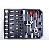 Набір інструментів ключів головок біт викруток 187 ел. Alfa Польща, фото 3