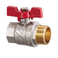 Кран кульовий FN31 ZEGOR PN40 1/2" ЗВ рукоятка «метелик» ЕКО