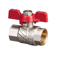 Кран кульовий FB13 ZEGOR PN40 1" ВВ рукоятка «метелик»