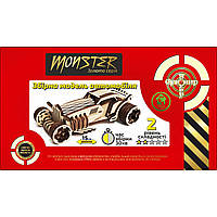 Дерев'яний конструктор "Автомобіль Monster", 3D-пазл, розвиваючі іграшки