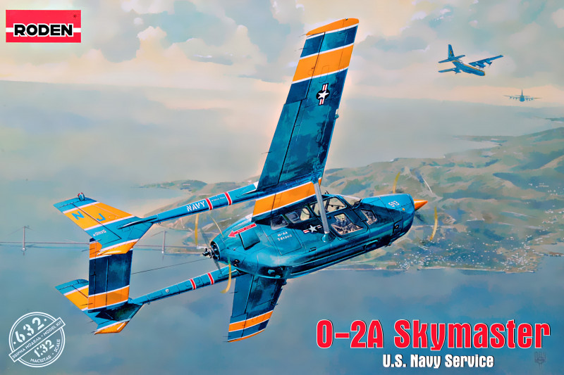 Пластикова модель 1/32 Roden 632 Cessna O-2A Skymaster US Navy