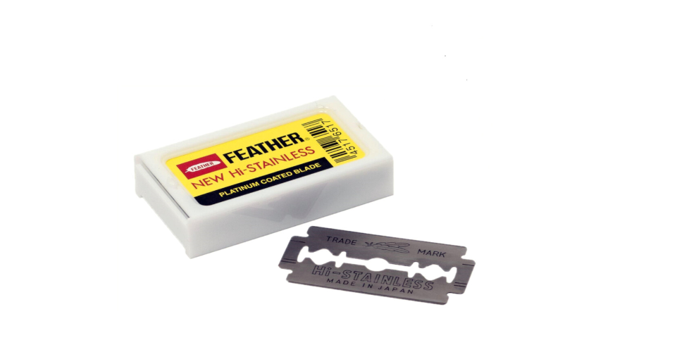 Лезвия для Т-образной бритвы Feather Hi-Stainless 10шт. (Оригинал) (ID ...