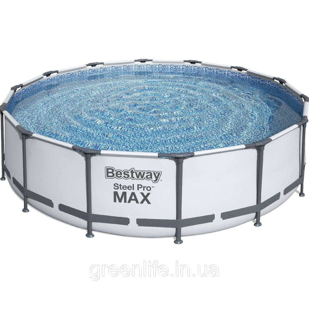 Каркасний басейн Bestway 56950 (427х107 см) з картриджним фільтром, тентом і драбиною