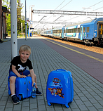 Дитяча валізка Paw Patrol, синя велика BC-PP-001, фото 5