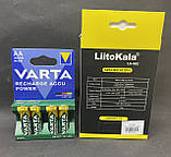 Зарядний пристрій LiitoKala lii402 + accu Varta AA HR06 2600mAh R2U, фото 2