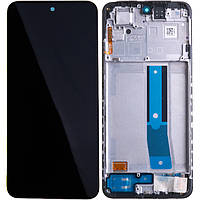 Дисплей Xiaomi Redmi Note 11 з тачскріном та рамкою, Оригінал 100% ( 2201117TY) Service Pack, Black
