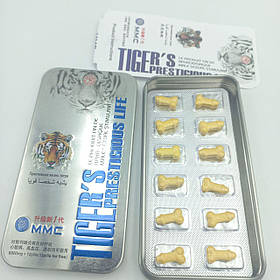 Препарат для підвищення потенції таблетки MMC TIGERS 12шт Засіб для посилення потенції