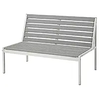 JOLPEN 2-местный диван, садовый, белый/серый, 100x59x67 см
