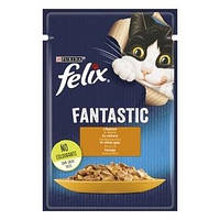 Консервований корм Purina Felix Fantastic з куркою в желе 85 г