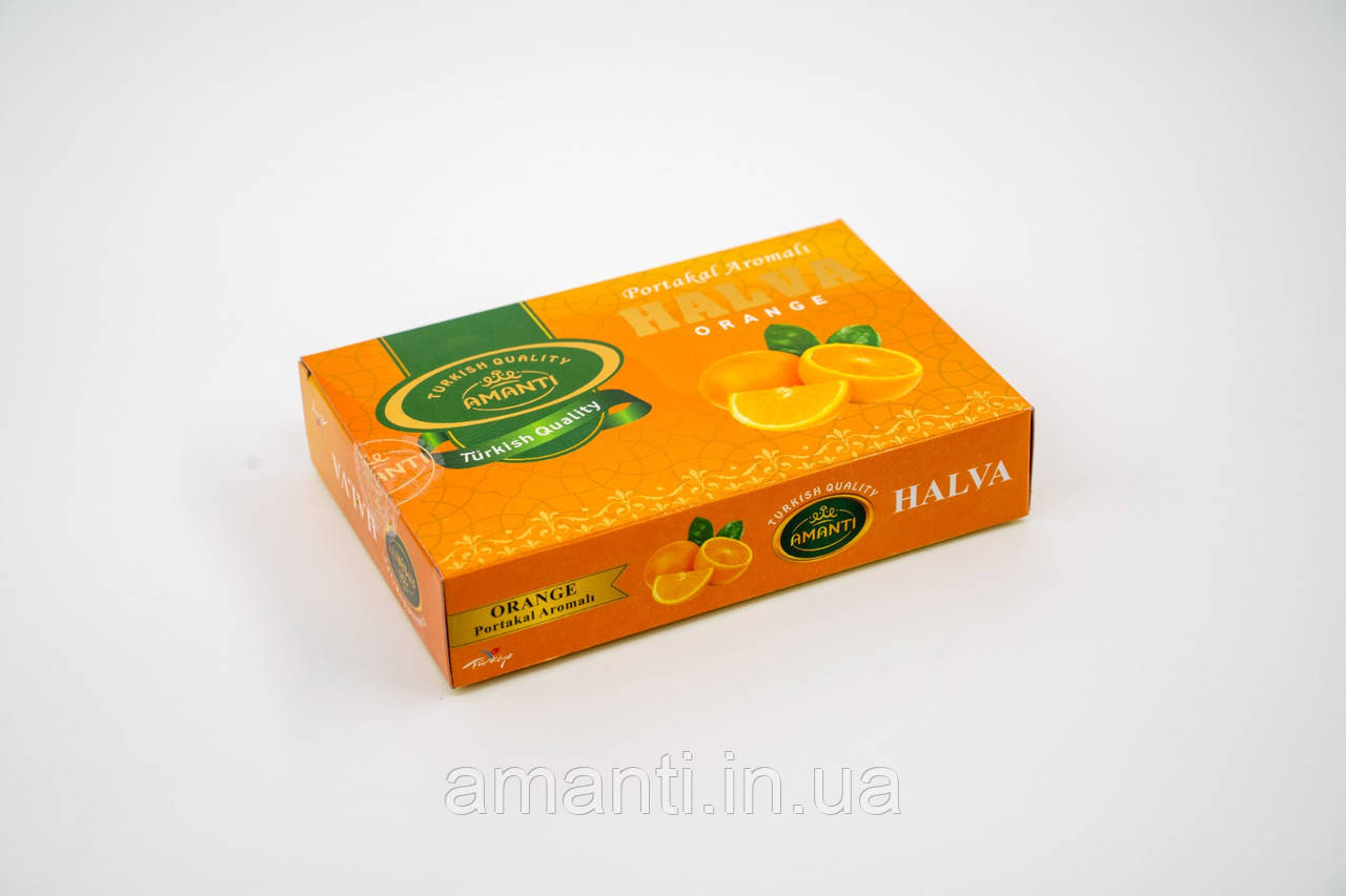 Халва Тахінна зі смаком апельсину, 200г, фото 1