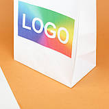 Друк на пакетах 260*150*350 мм упаковка 20 шт - Виготовлення паперових пакетів з логотипом, фото 6