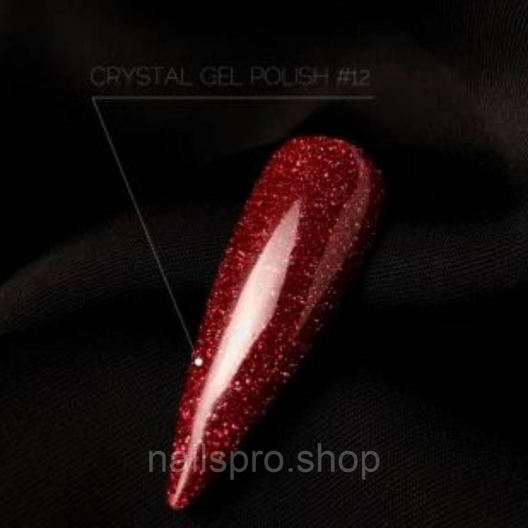 Світловідбивний гель-лак Crooz Crystal №12, 8 мл