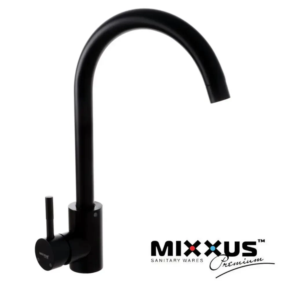 Змішувач для кухні MIXXUS SUS-011 STONE BLACK Чорний