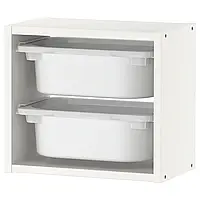 TROFAST Навесной шкаф, белый/белый, 34x21x30 см