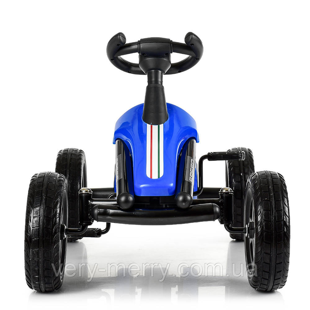 Детская педальная машина Go Kart (синий цвет) - фото 5 - id-p1776682678