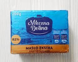 Вершкове масло Mleczna Dolina Maslo Ekstra 82 % 200гр (Польща)