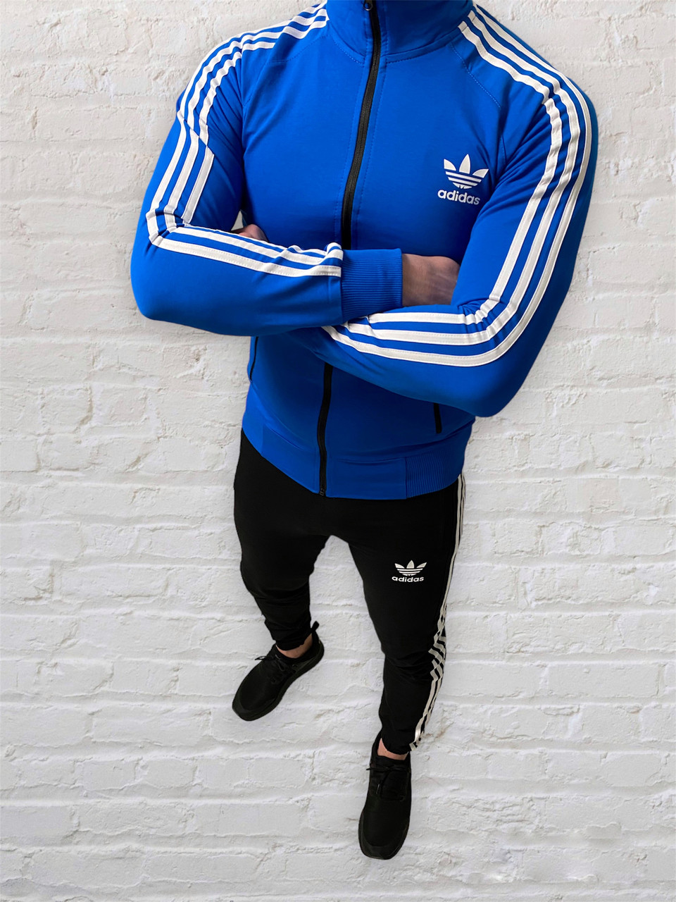 Чоловічий спортивний костюм Adidas Classic blue