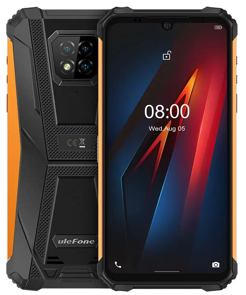 Захищений смартфон Ulefone Armor 8 4/64GB АКБ 5 580мАг Orange