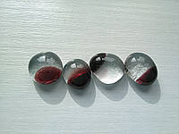 Крапля скляна, бордо, діаметр 8-10 мм/Капля стеклянная, цвет бордо, диаметр 8-10 мм, ручная работа
