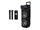 Акустична переносна колонка ZXX-9292 60Вт 2х10" 72х43х34см TWS/FM/USB/TF/SD/BT/REC/EQ/LED/2MIC/ДК 1шт 8003, фото 7