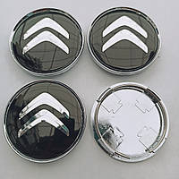 Колпачки в диски Citroen 58*63 мм черные