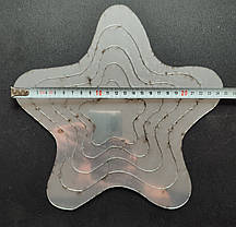 Дзеркальні пластикові наклейки зірки 40 шт місяць 2 шт сатурн Б336, фото 5