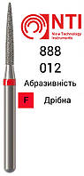 888-012-FG NTI Бор Алмазный Пламевидный конус с острым концом для турбинного наконечника (Пламя) ( Красный ) 888.314.012 F