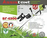 Бензокоса Assistant БГ-6300 (6.3кВт; 4-х тактная) Германия