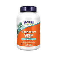 Magnesium Citrate NOW, 90 софтгель