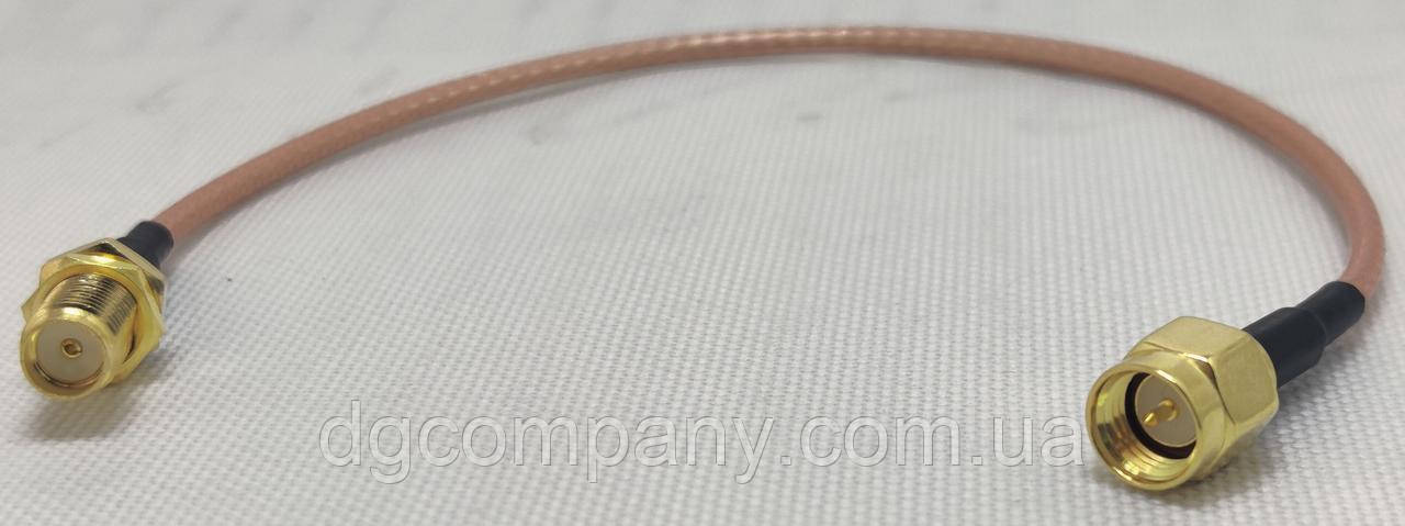 Пігтейл SMA female-SMA male прямий, 20см, фото 1