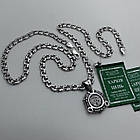Комплект чорнений срібний ланцюжок бісмарк з кулоном Пресвята Богородиця 925 проба, фото 5
