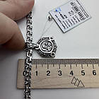 Комплект чорнений срібний ланцюжок бісмарк з кулоном Пресвята Богородиця 925 проба, фото 8