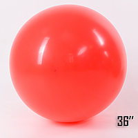 Латексный воздушный шар-гигант без рисунка Show Красный, 36" 90 см