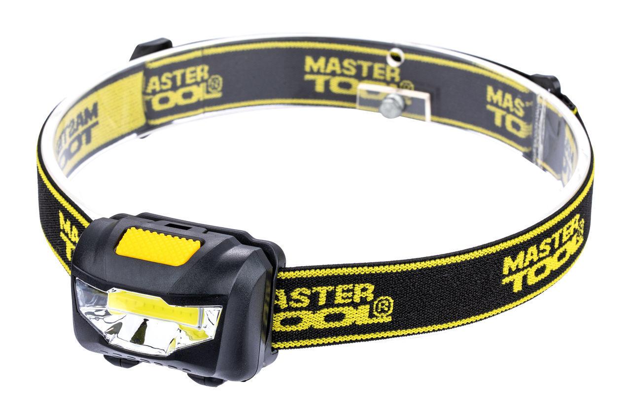 Ліхтар налобний Mastertool — 1LED x 1 Вт x 3 режими
