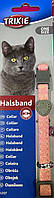 Trixie Glitter TX-4207 нашийник для кішок нейлоновий, регульований з дзвіночком, рожевий