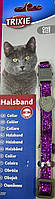 Trixie Glitter TX-4207 нашийник для кішок нейлоновий, регульований з дзвіночком, фіолетовий