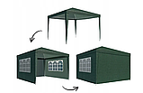 Садовий павільйон намет Gordon 3х3x2.5 м Садова альтанка зелена Польша, фото 7