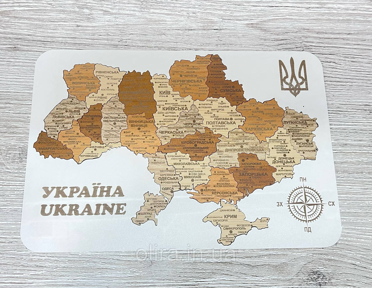 Карта України 3d пазл