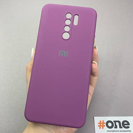Чохол для Xiaomii Redmi 9 чохол з мікрофіброю захистом камери на телефон сяомі редмі 9 фіолетовий s1q, фото 1