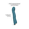 Вібратор Love To Love SWAP — TEAL ME, з пульсувальною перлиною для точки G, 3 мотори, гнеться, фото 2
