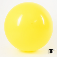 Латексный воздушный шар-гигант без рисунка Show Желтый, 36" 90 см