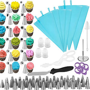 Набір кондитерський для прикрашання тортів і кексів Springos 70 інструментів KI0092 Poland