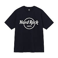 Черная футболка Hard Rock Cafe Logo черные футболки Хард Рок Кафе унисекс